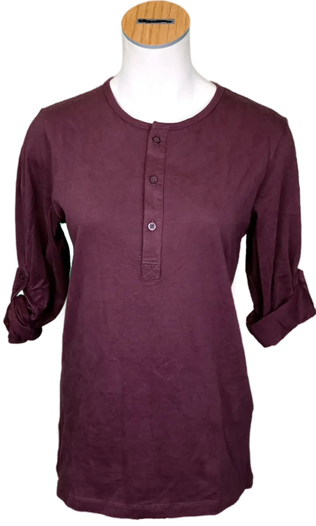 Tom Tailor Denim Damentop bordeaux Gr. S – Bild 1