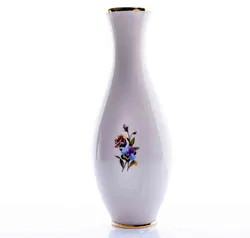 ROYAL BAVARIA Porzellanvase mit Blumenmuster, Höhe 28cm - Bild 2