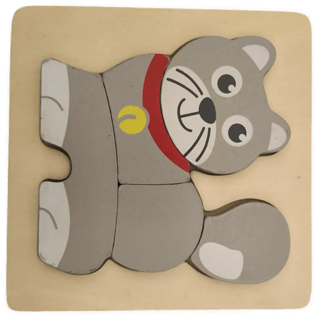 Set 4 Stk. Holzpuzzle, Kinder – Bild 5