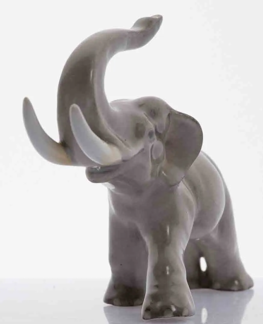 Herend Elefant Porzellan, blaue Marke (Fus) – Bild 4
