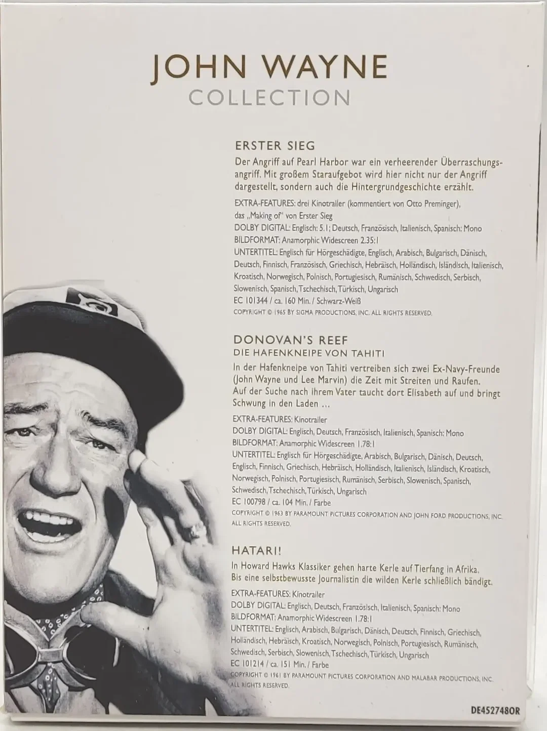 DVD 3 Disc's "John Wayne Collection" – Bild 2