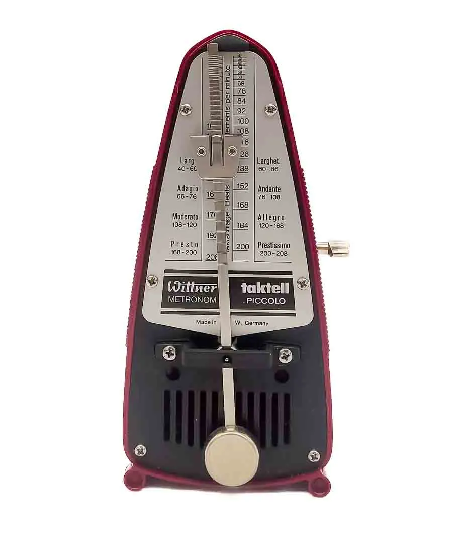 Wittner Taktell Piccolo Mechanisches Metronom in rubinrot - Bild 4
