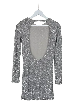 ZARA Damen Partykleid, silber - Gr. M - Bild 2