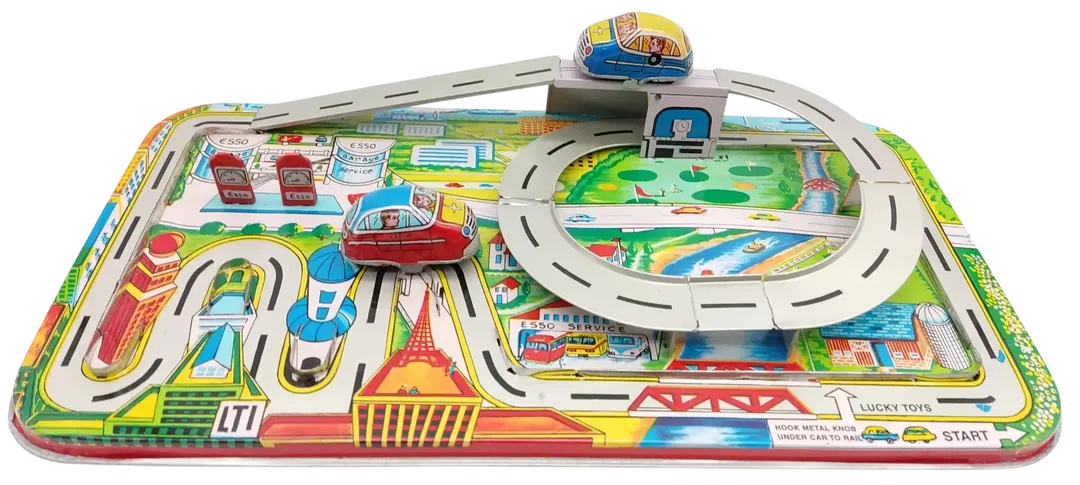 Highway Set - Vintage Blechspielzeug - WELBY  - Bild 1