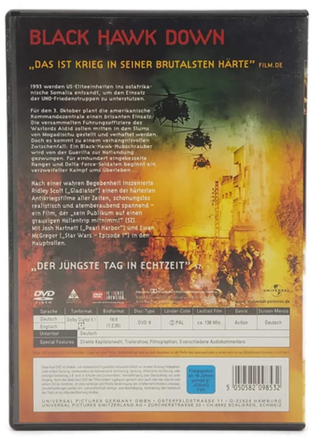 DVD "Black Hawk Down" mit Josh Hartnett und Eric Bana – Bild 2