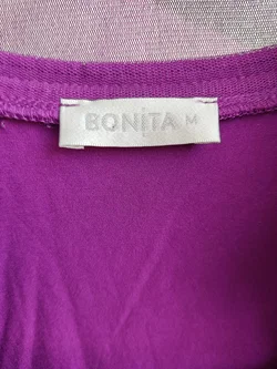 Bonita Damenbluse schwarz, lila, rot - M - Flohmarkt – Vorschau 3