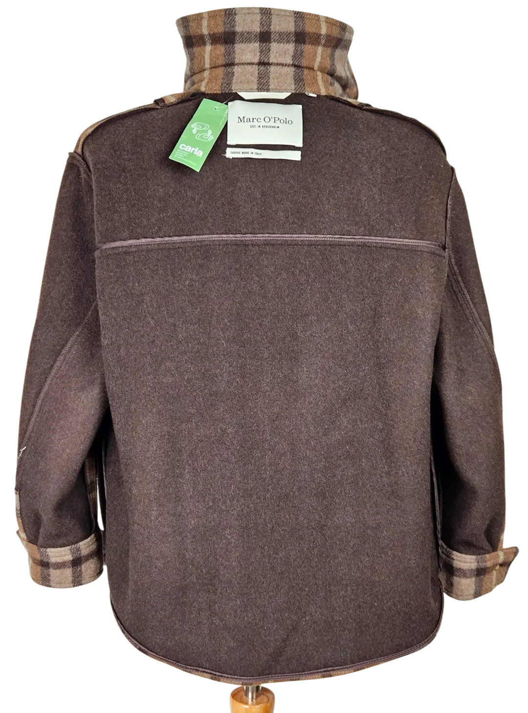 Marco O'Polo Herren Hemdjacke, braun - Gr. S – Bild 7