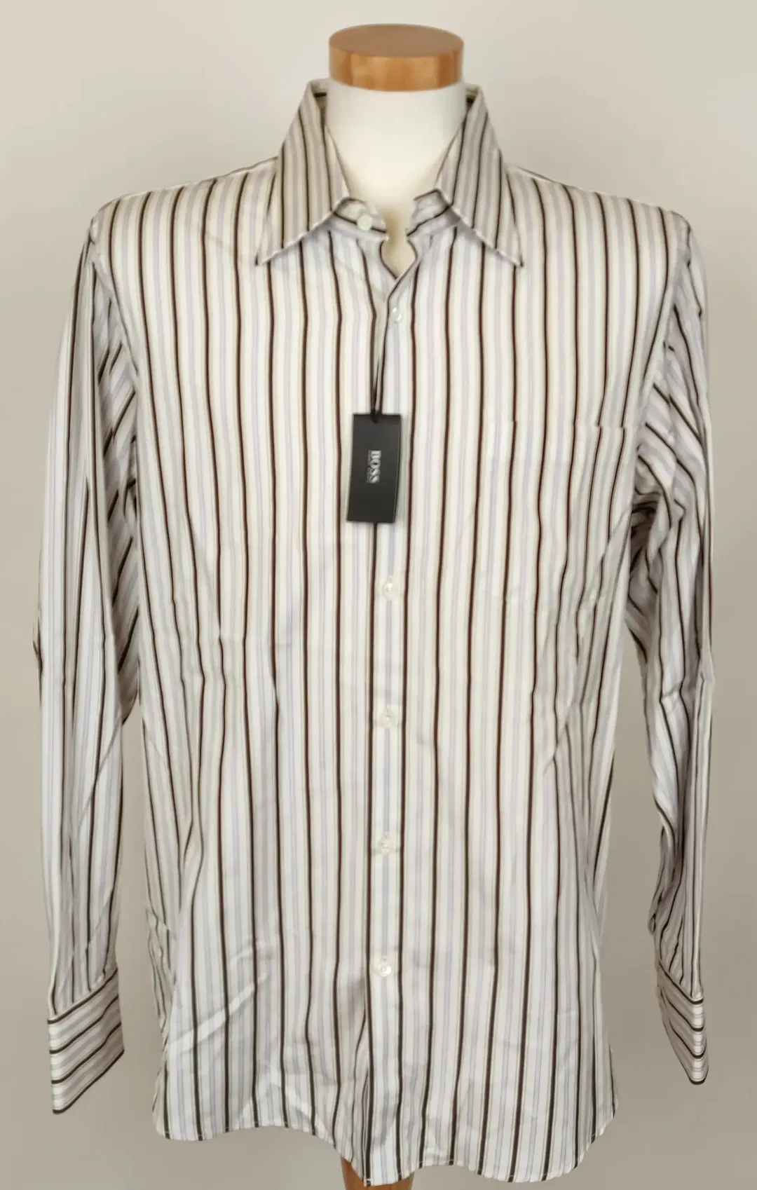 Boss Herren Hemd gestreift Gr. 42 - Bild 4