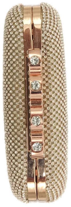 Abendtasche mit Strass und goldfarbenem Griff - Bild 2