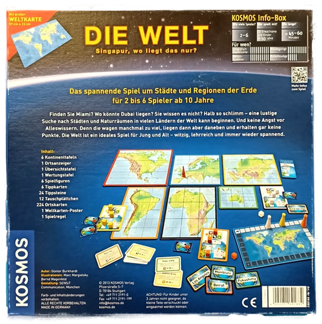 Kosmos Brettspiel "Die Welt – Singapur, wo liegt das nur?" – Bild 7
