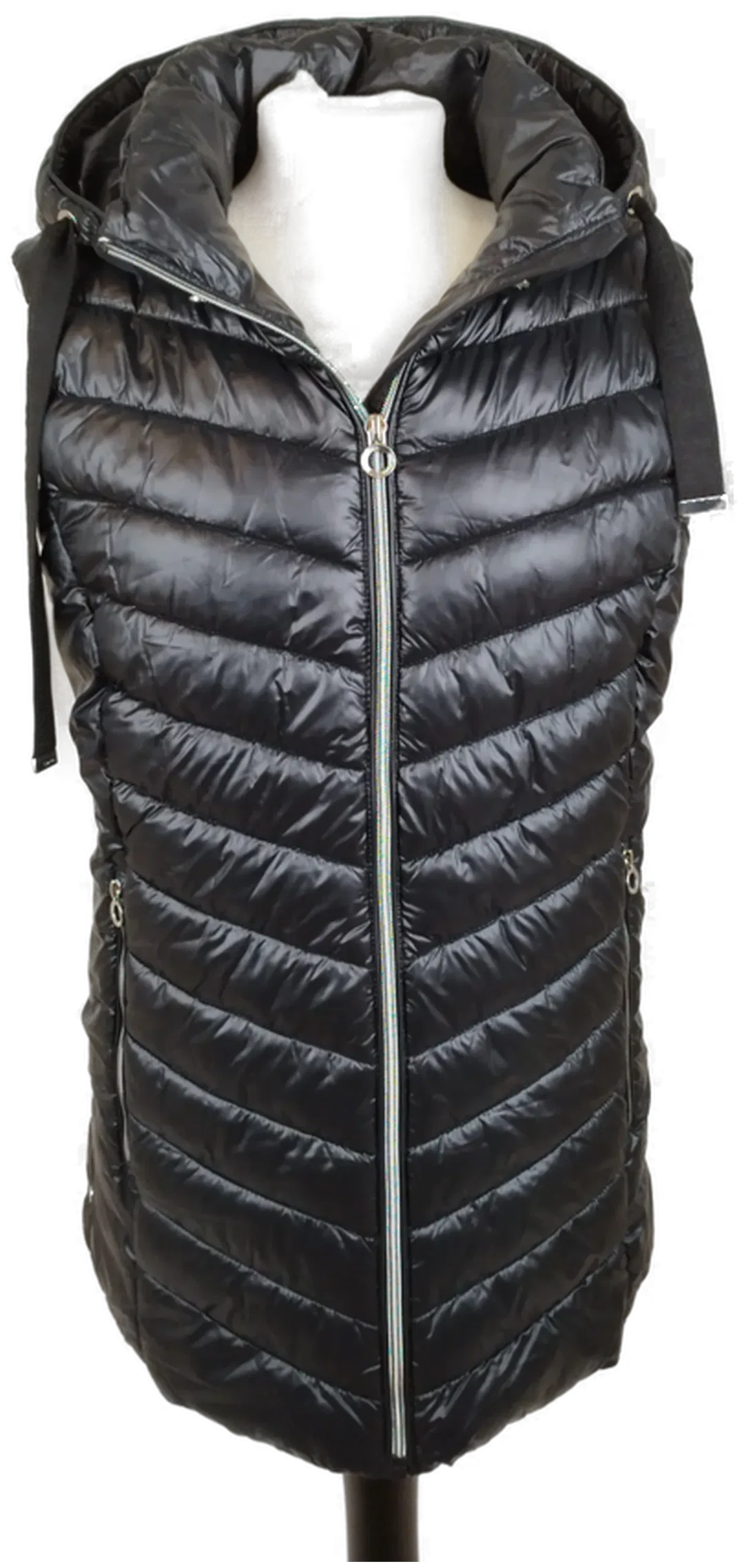 Steppweste Street One Schwarz | Mit Kapuze, Gr. 42 - Bild 1