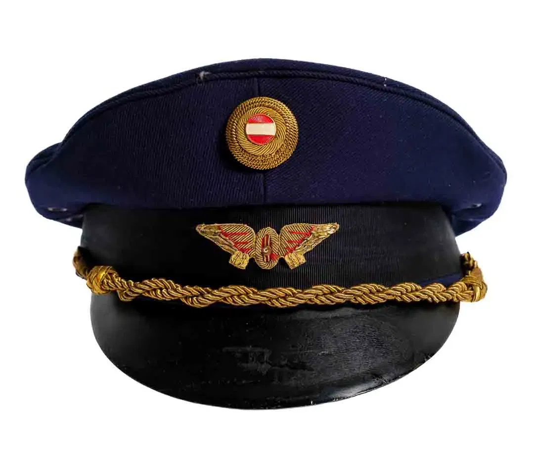 ÖBB Bahnkappe Marie Slama & Sohn Wien, Größe 61, goldene Abzeichen - Bild 1