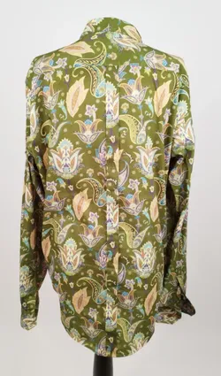 ETRO Milano Bluse / Hemd bemustert - Gr. XL  - Bild 3