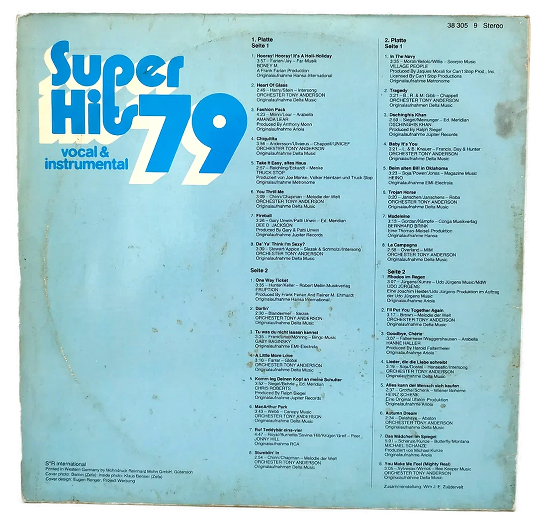 Vinyl Doppel-LP Super Hits 79 | Pop-Zeitkapsel – Bild 2