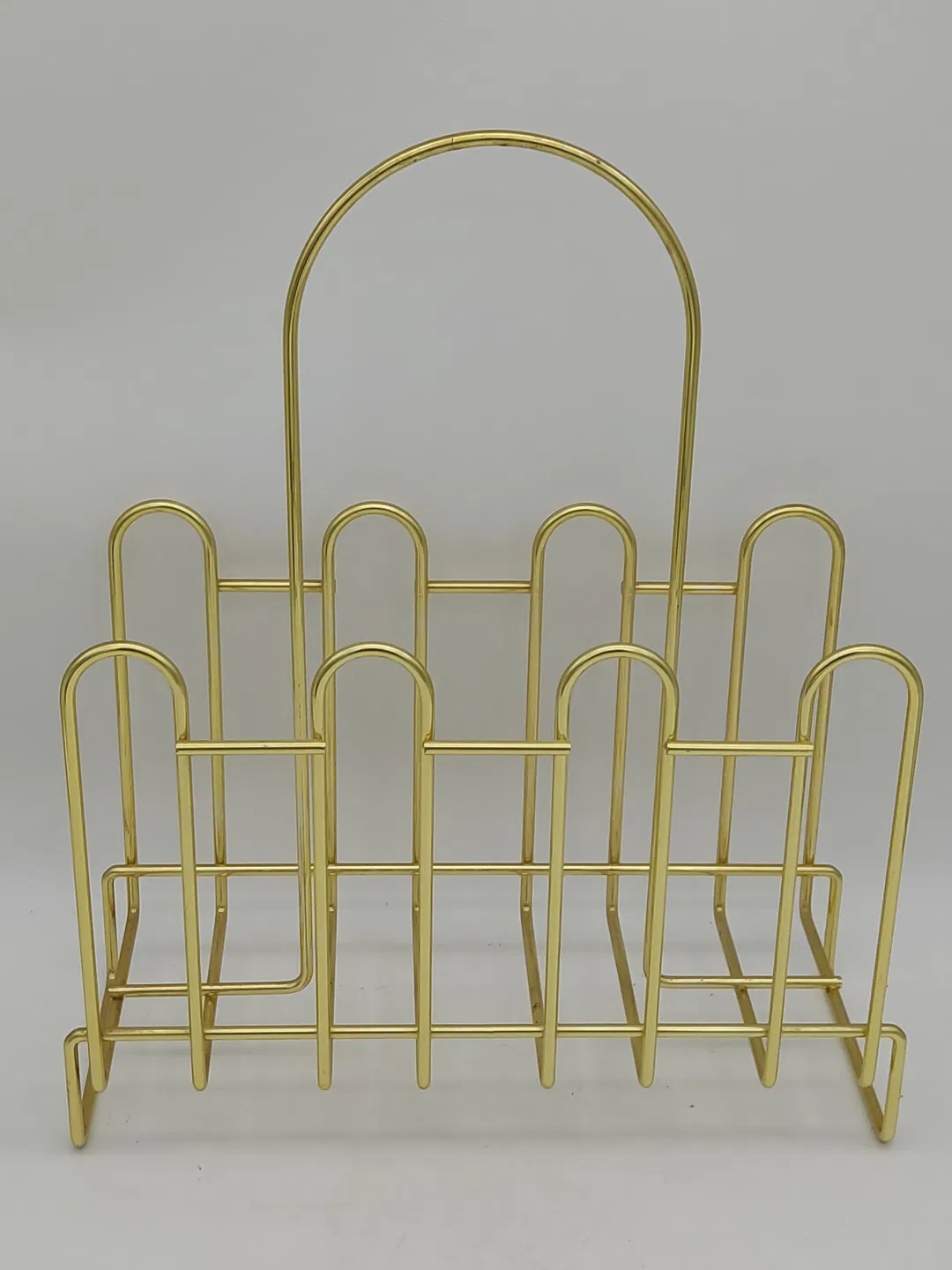 Zeitschriftenständer aus Metall - Goldfarben  - Bild 4