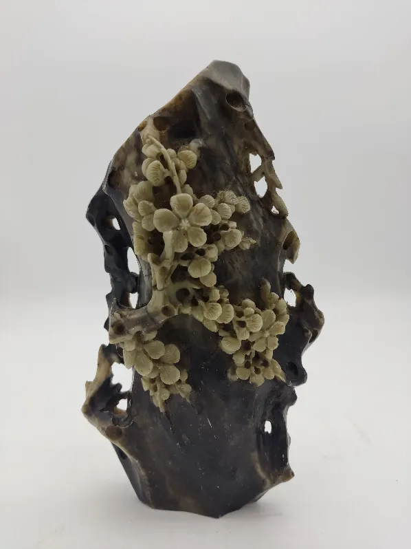 Geschnitzte Deko Vase Speckstein – Bild 2