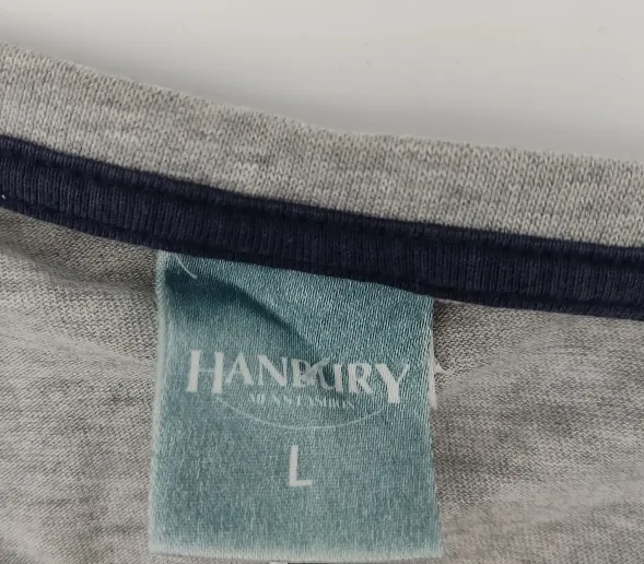 Hanbury Herren T-Shirt grau - Gr. L/50 – Bild 4