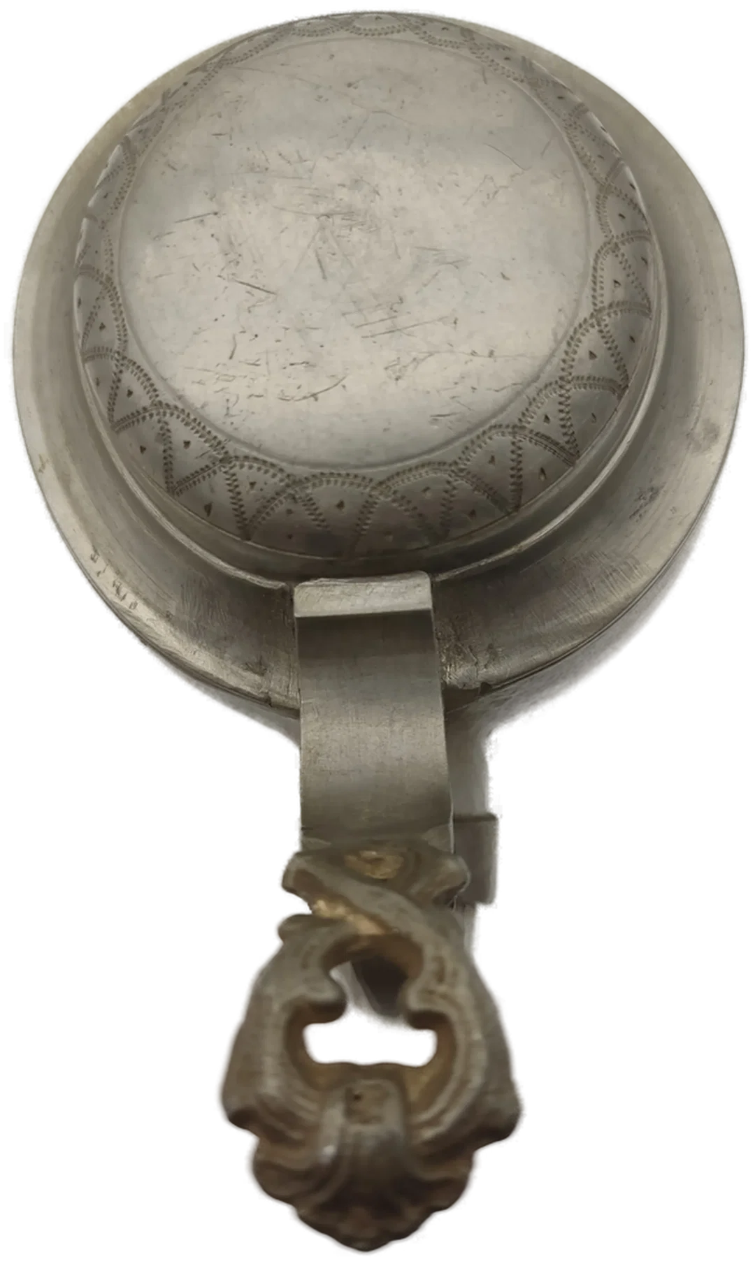 Bierkrug Steinzeug mit Geprägter Zinndeckel  1 L | Mit Charakterspur – Bild 11