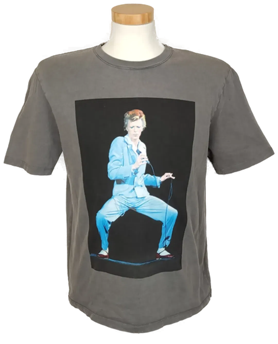 Zara Herren Shirt David Bowie grau Gr. EUR S - Bild 1