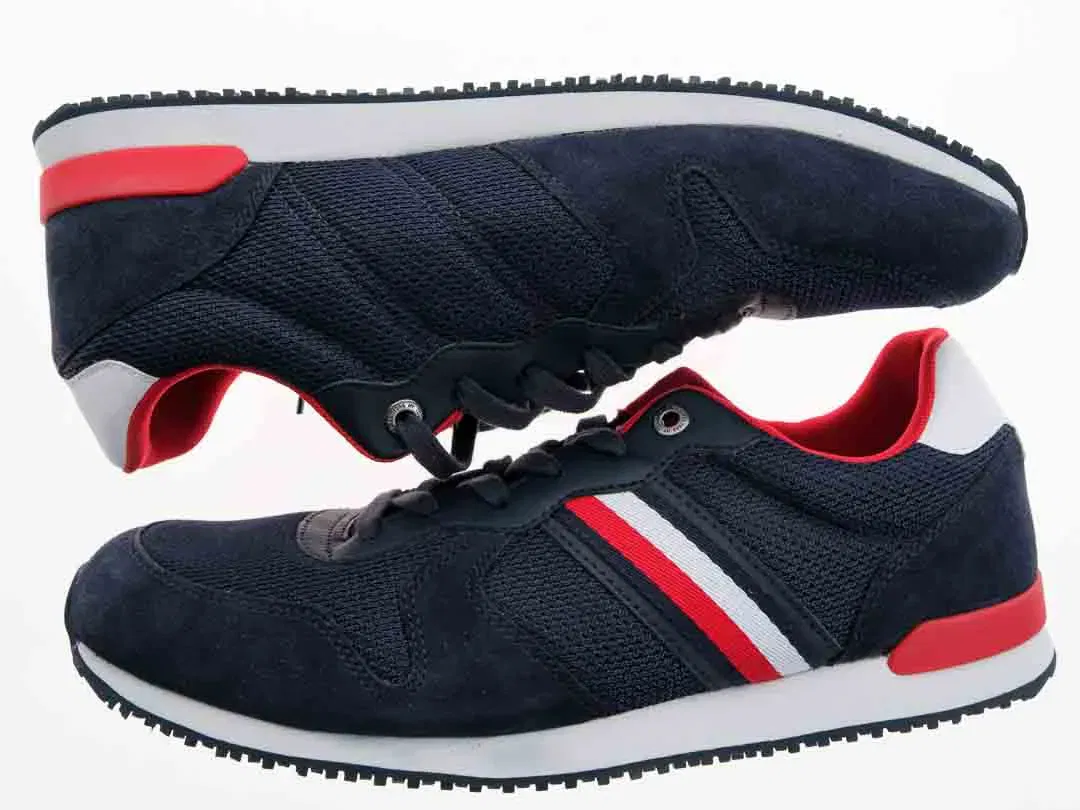 TOMMY HILFIGER Iconic Runner Herren Sneakers in marineblau, Größe 46 - Bild 1