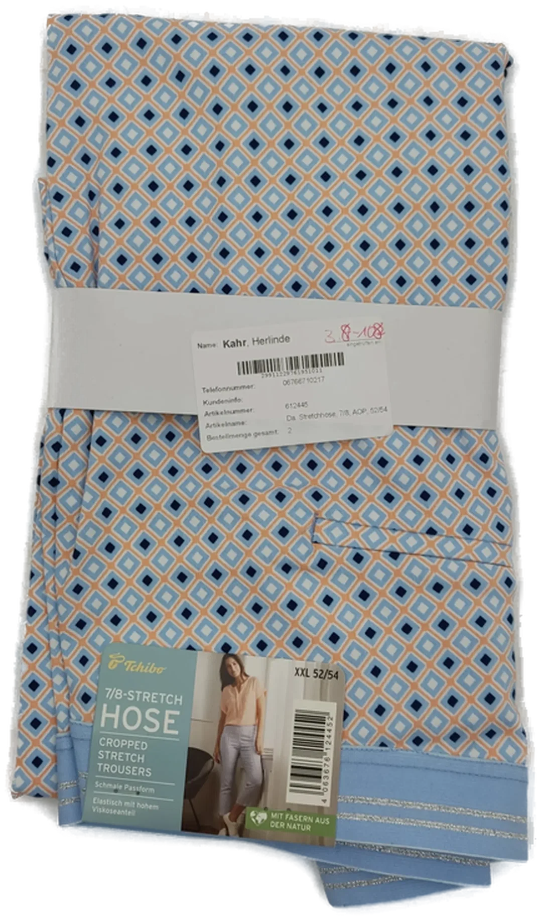 Tchibo Stretch 7/8-Hose Viskose Damen 52 | Neu Mit Etikett – Bild 1