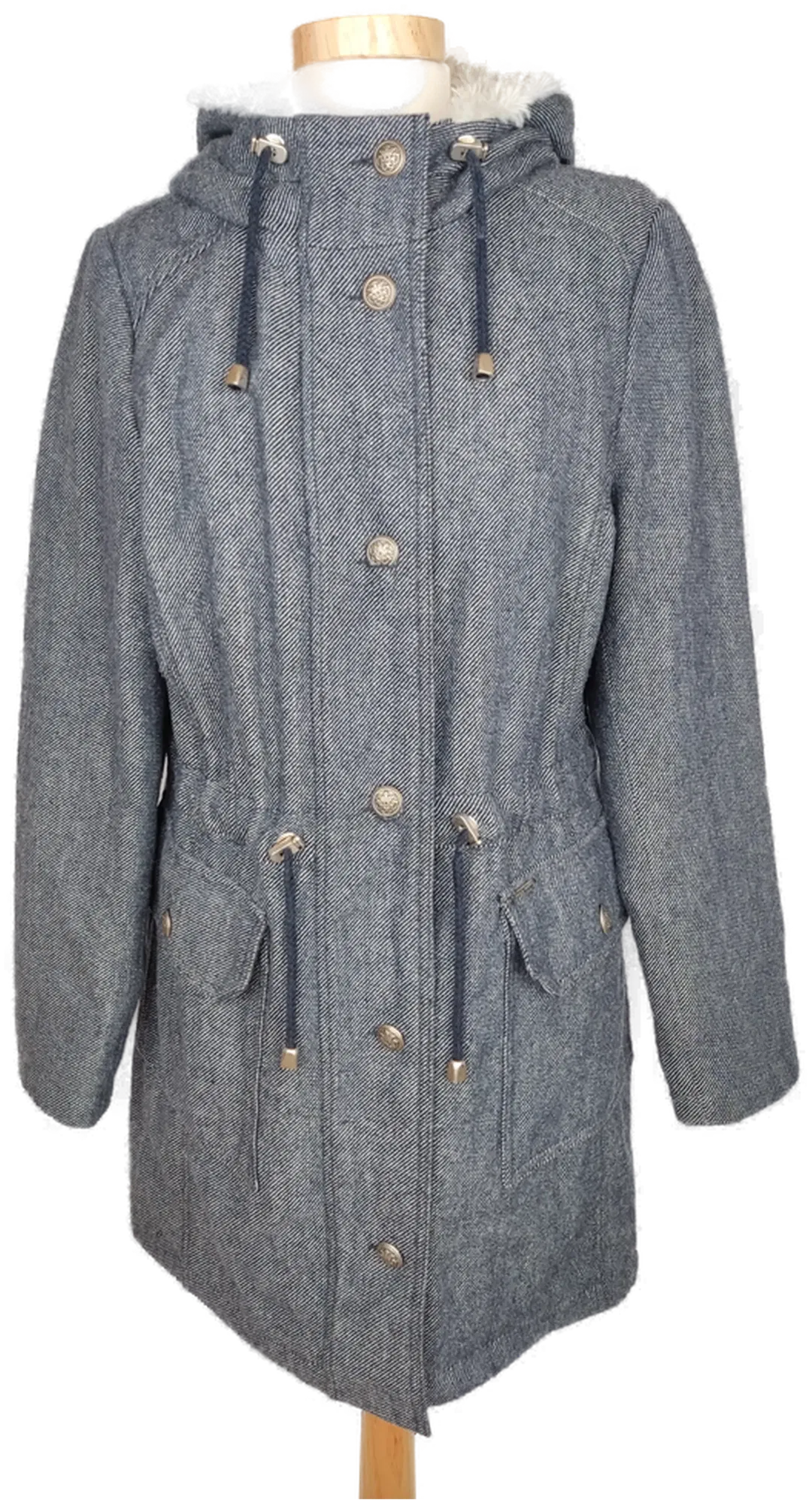 comma, Damen Kapuzenjacke grau/blau - L/40 - Bild 1