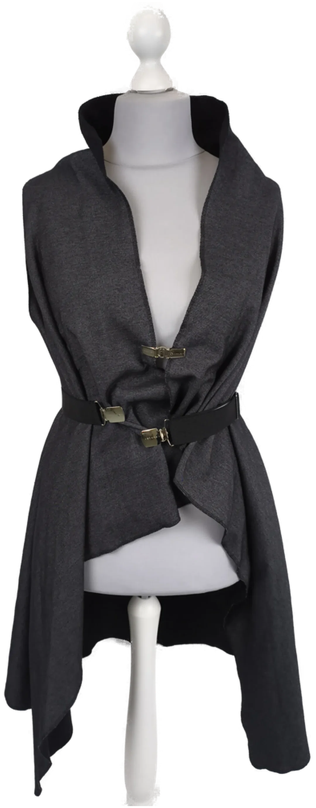  Kukla, Cape schwarz/grau, one size – Bild 2