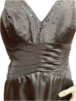 Schwarzes Ballkleid für Damen Gr. 42, erstklassige Qualität - Bild 4