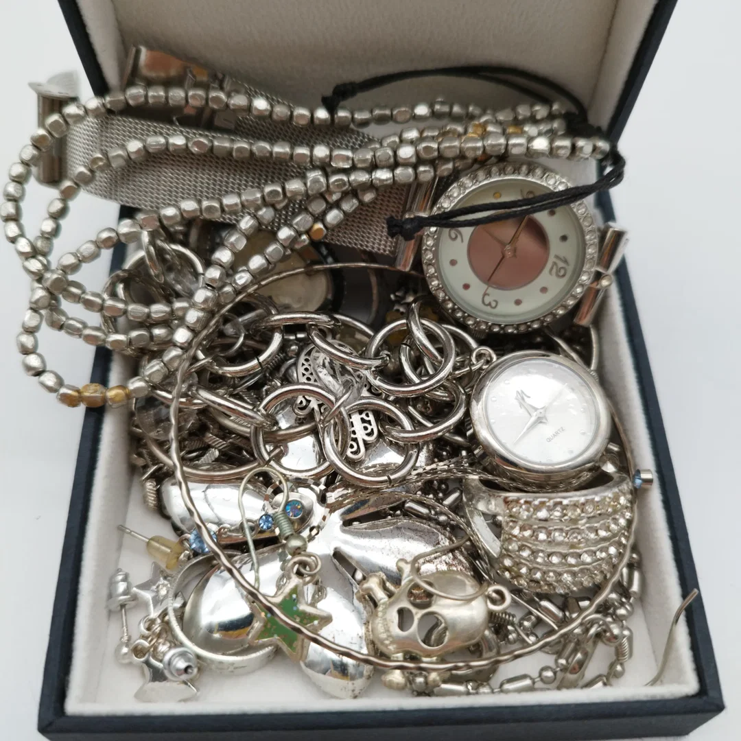 MYSTERY Modeschmuck Set - Silberfarbener Schmuck – Bild 2