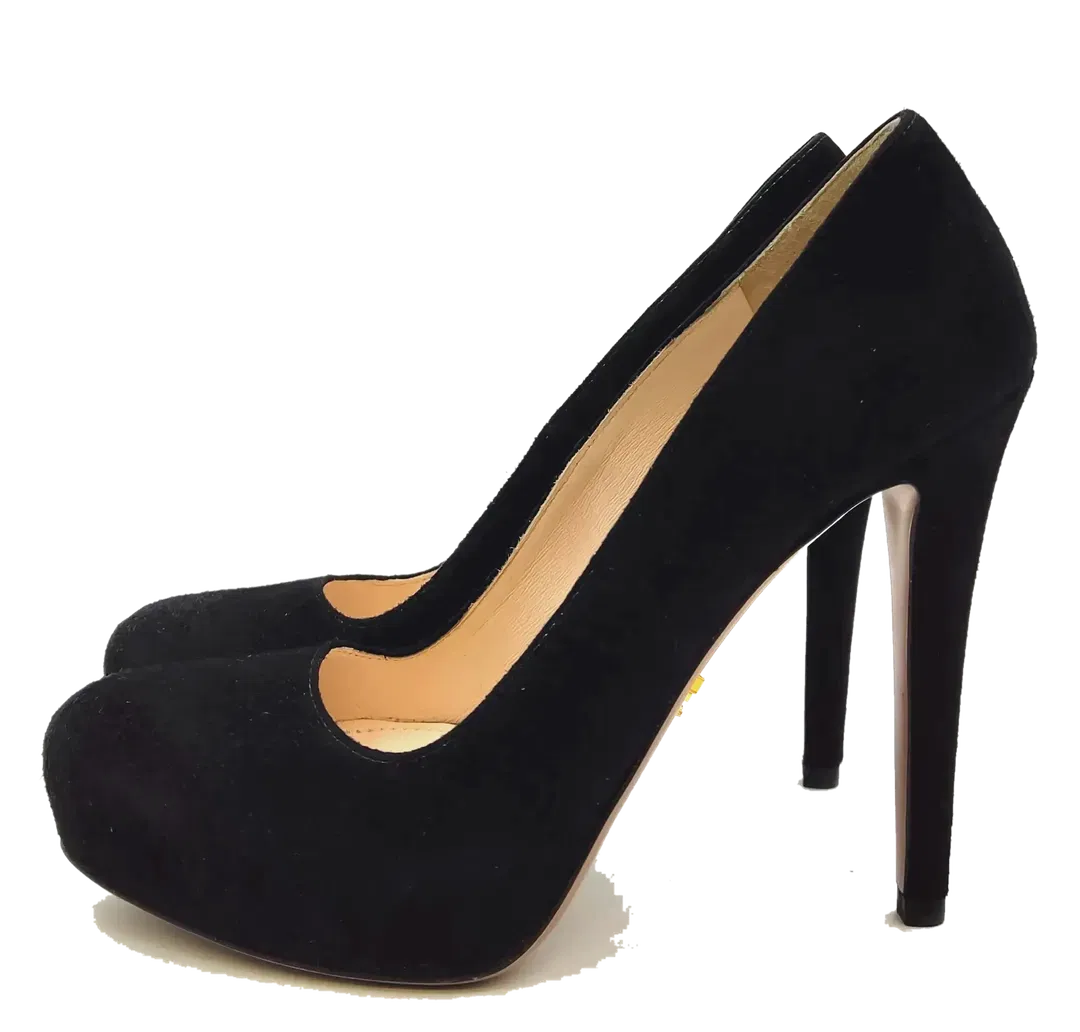 Prada Damen Pumps schwarz Gr. 37 1/2 - Bild 1