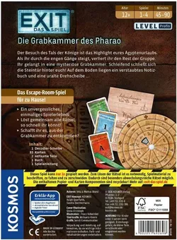 Komos EXIT – Das Spiel: Die Grabkammer des Pharao | Kosmos | Level: Profis | Escape Room Spiel für 1–4 Spieler ab 12 Jahren - Bild 2