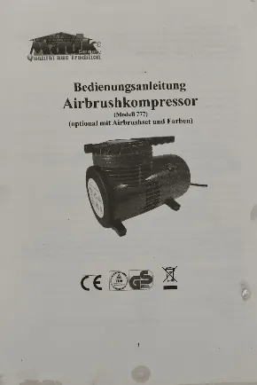 Mauk Airbrush Kompressor-Set inkl. Pistole, Schlauch & Zubehör – Bild 6