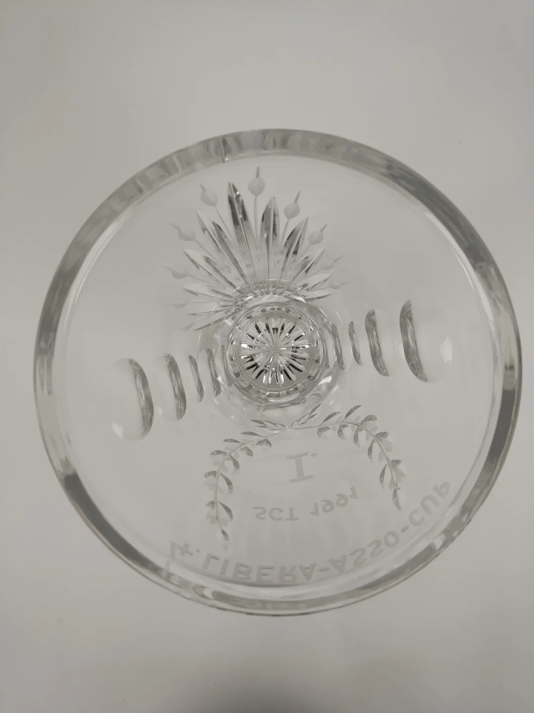 Große Glasvase, geschliffen – Bild 2