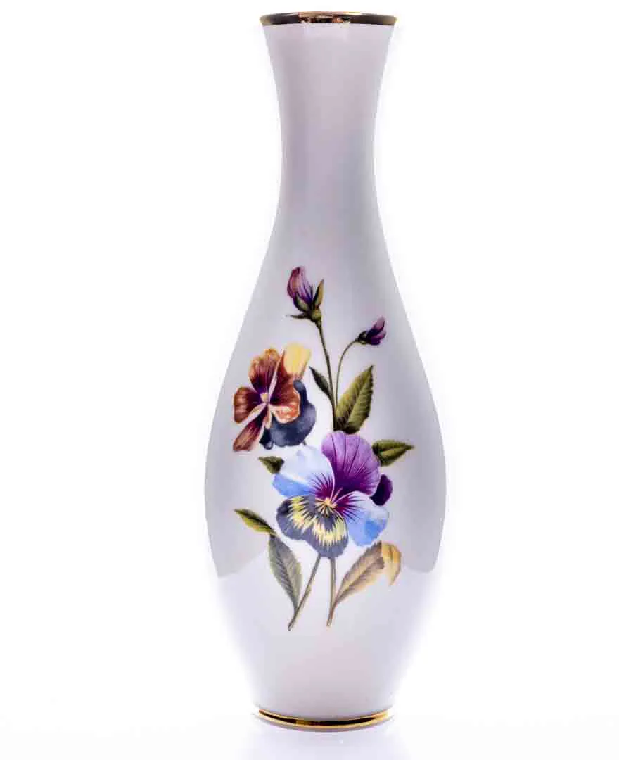ROYAL BAVARIA Porzellanvase mit Blumenmuster, Höhe 28cm - Bild 4