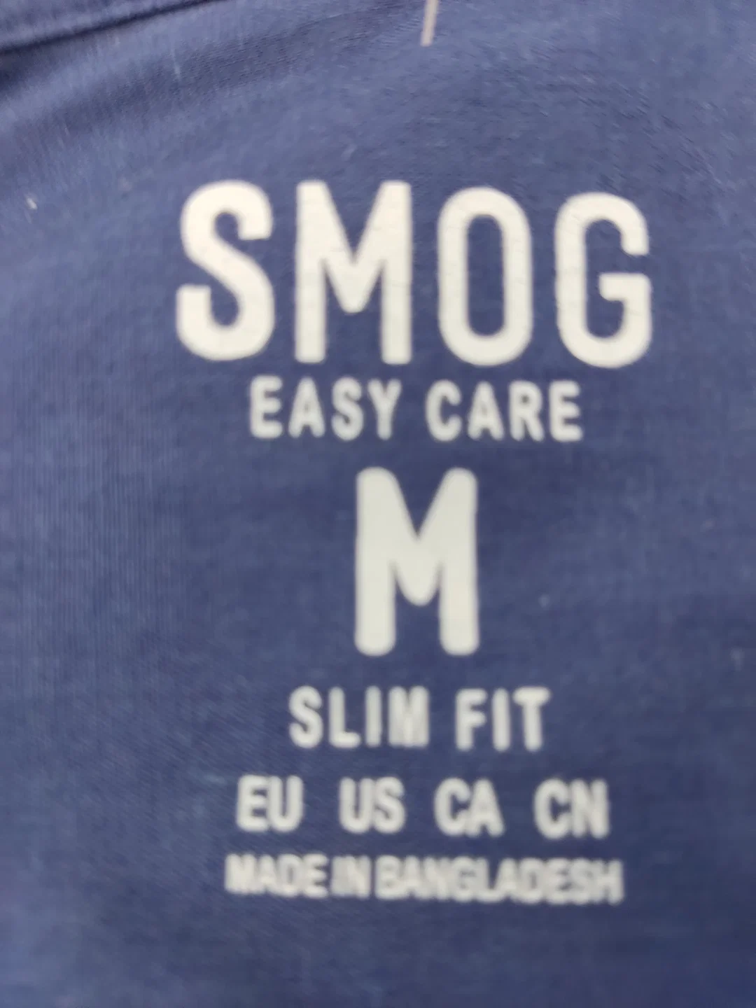 SMOG Herrenhemd marineblau - M (Slim Fit) – Bild 4