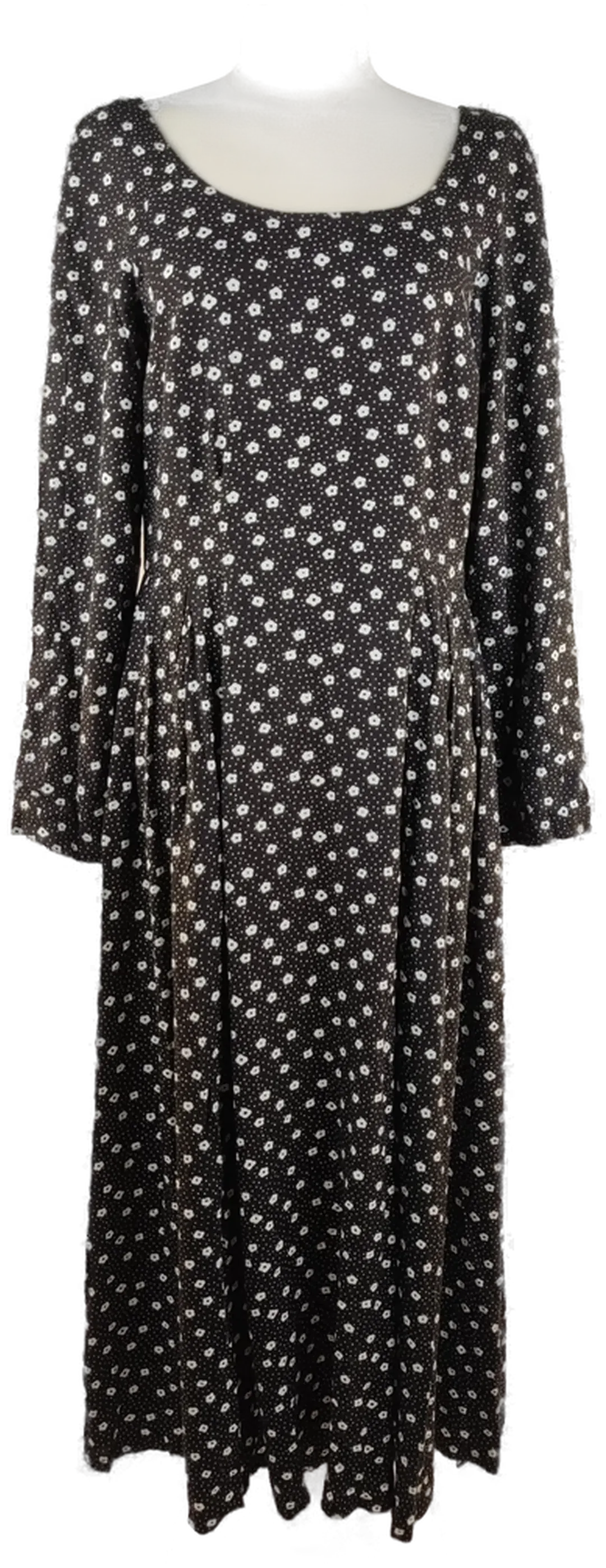 Rieger Damenkleid schwarz-weiß gemustert - XS/34 - Bild 1