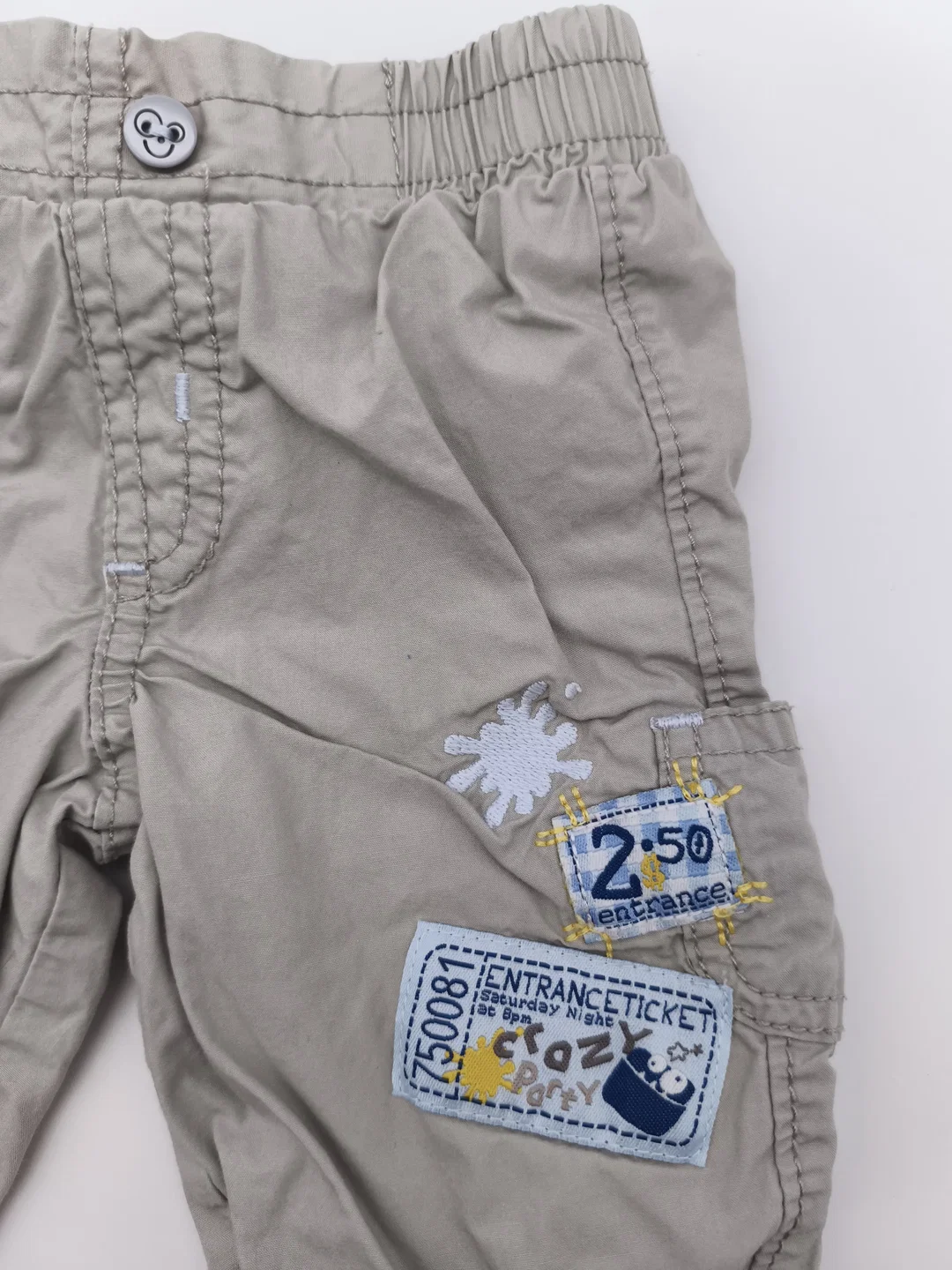 Baby Club Cargo - Hose, mit elastischen Beinbündchen, Gr. 56 – Bild 2