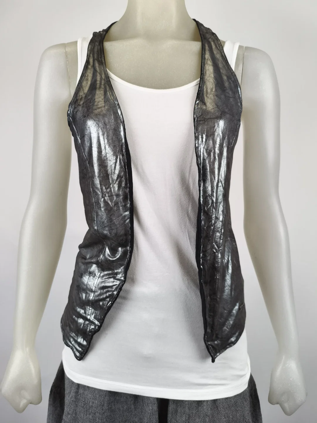 Miss Sixty, Gilet Metallic, Gr. M,  – Bild 3