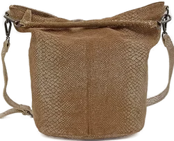 Liebeskind Berlin Ledertasche schlangenoptik braun/weiß – Vorschau 3
