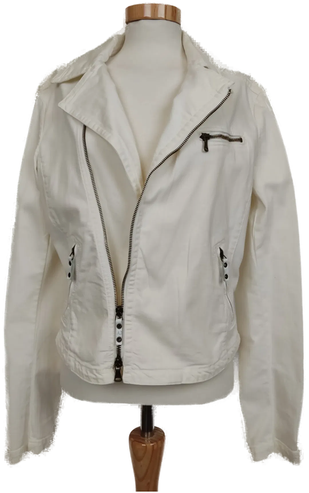 Armani Damen Denim Jacke natur weiß Gr. Eu 46 ,US 10 - Bild 4