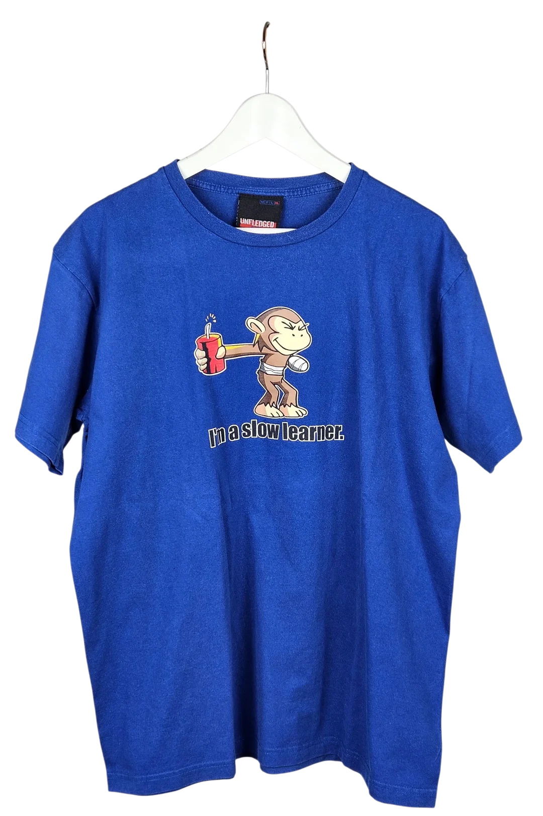 Fun T-Shirt Herren, blau - Gr. XL  – Bild 1