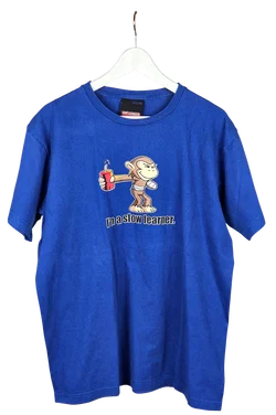 Fun T-Shirt Herren, blau - Gr. XL  - Bild 1