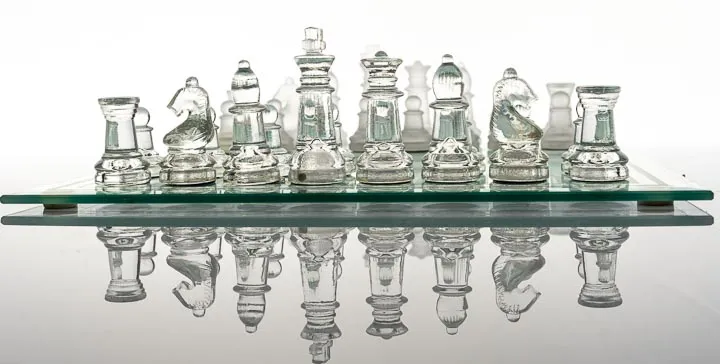 Schach & Dame aus Glas – Bild 6