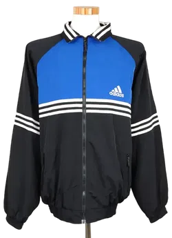 Adidas Herren Sportjacke, schwarz/blau - Gr. XXL - Bild 1