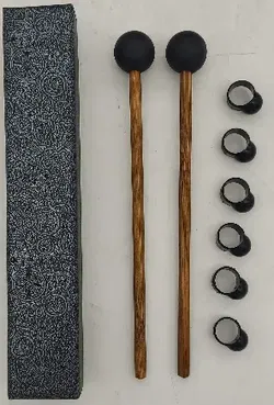 Stahlzungentrommel Asmuse Steel Tongue Drum, C-Dur , 10 Zoll, 11-Ton-Schlaginstrument mit Reisetasche und Stäben - Bild 4