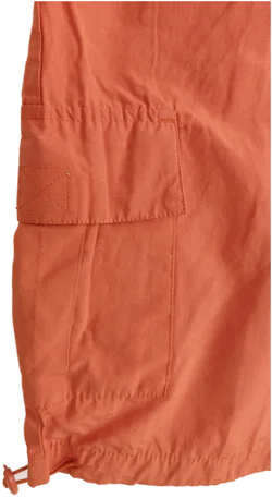 Hose "encadee", dreiviertellang mit Gummizugbund, orange mit Taschen, Größe 48 – Vorschau 6