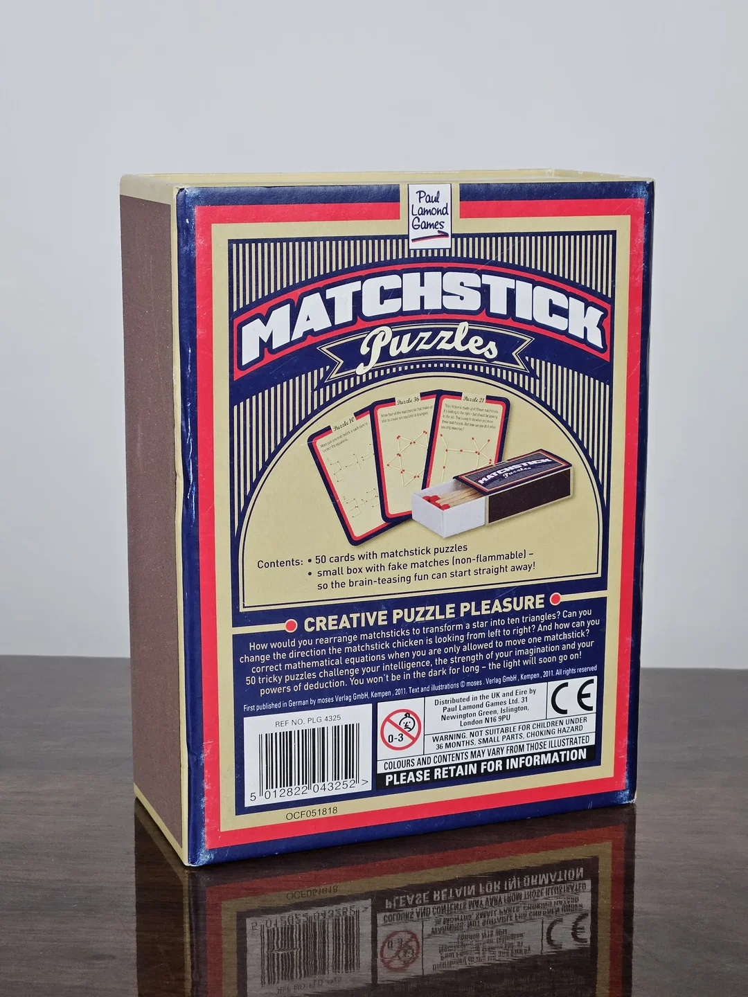 MATCHSTICK Puzzles - 50 Brain Teasers - Gesellschaftsspiel - Paul Lamond Games  – Bild 2