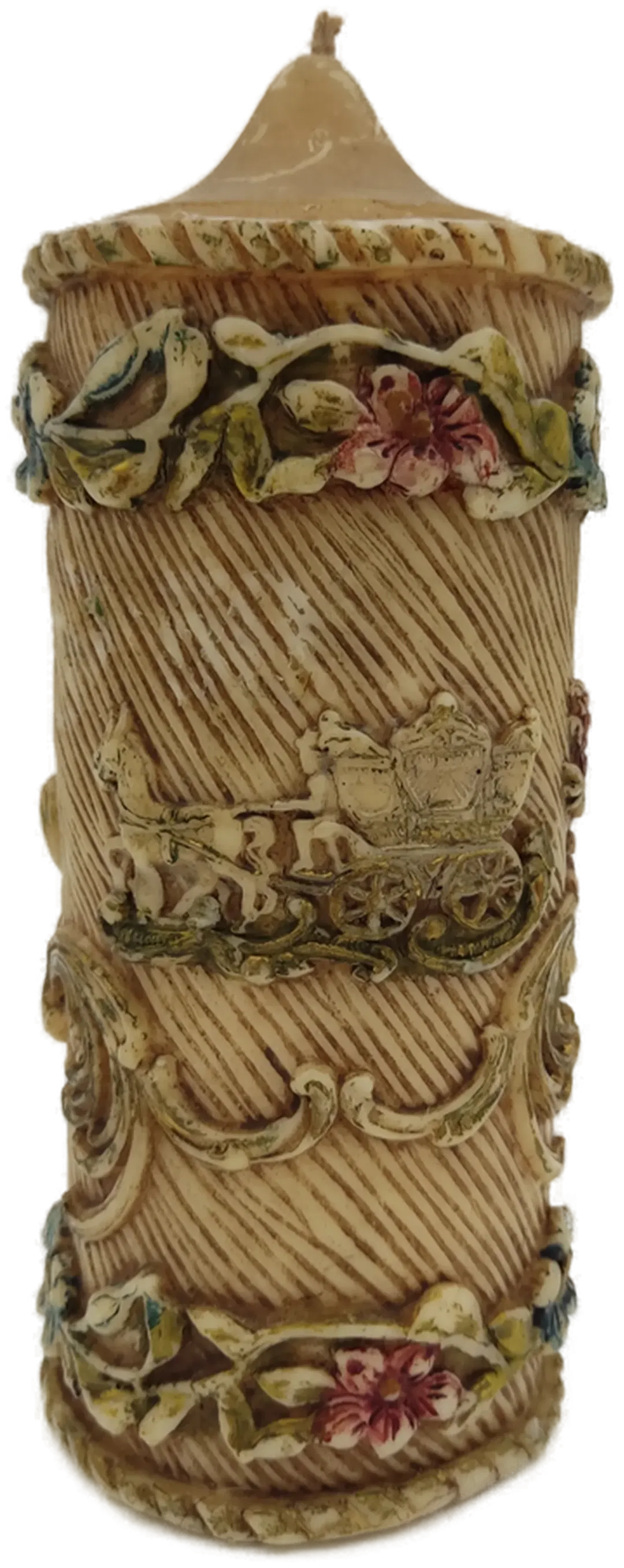 Swiss Musical Movement Hochzeitskerze mit Spieluhr Marche Nuptiale Mendelssohn - Bild 1