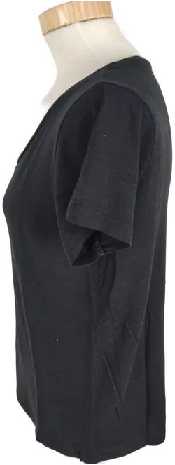 Pull & Bear Damen T-Shirt, kurzarm, schwarz, Größe M - Bild 2