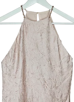 ZARA Damen Maxikleid, beige - Gr. M  - Bild 3